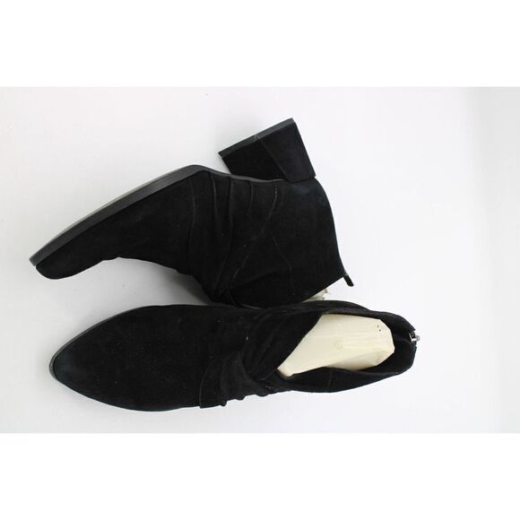 Eileen Fisher Lux Black Suede Bootie Size 8 - Picture 3 of 10
